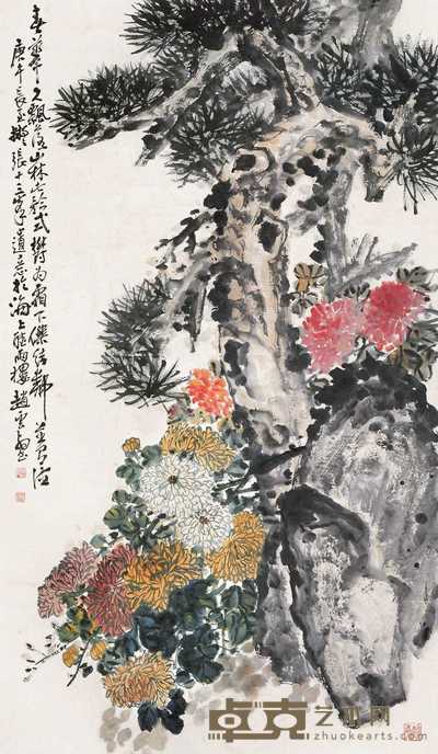 赵云壑 1930年作 结邻并有德 立轴 161×93.5cm